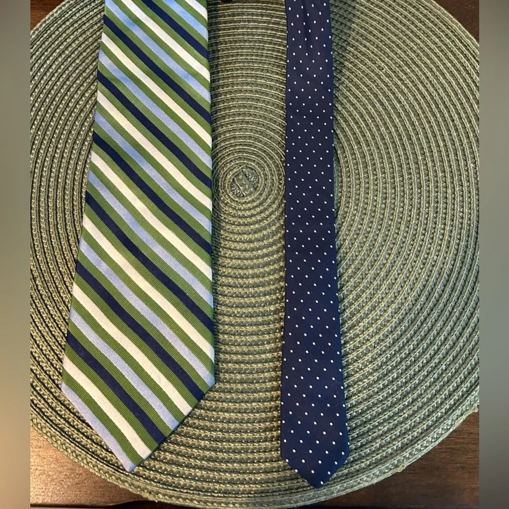 Vintage Tommy Hilfiger Silk Neck Tie Puple Blue Yellow Striped USA Made Preppy